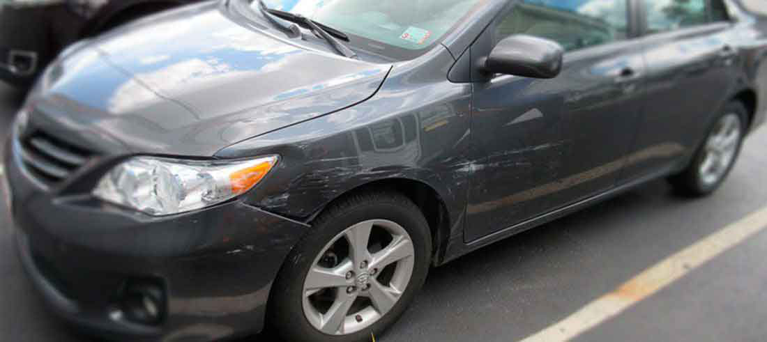 Driver-side damage